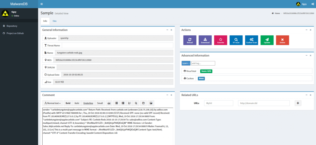 MRF: Introducing Sample Page | Sample Collection • Adlice Software